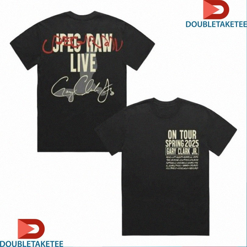 Official Gary Clark Jr Jpeg Raw Live On Tour 2025 Spring Shirts