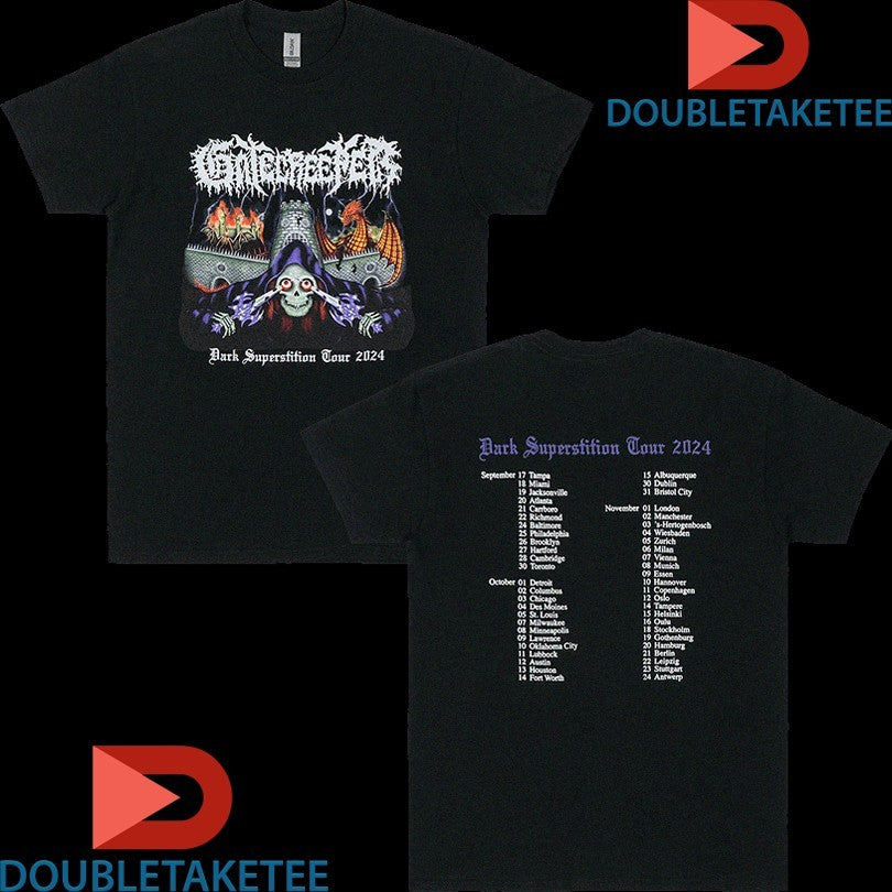 Official Gatecreeper Dark Superstition Tour 2024 Dates Shirts