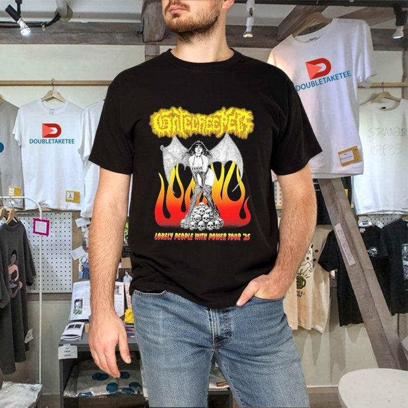 Official Gatecreeper Lonely People With Power Tour 2025 Shirts