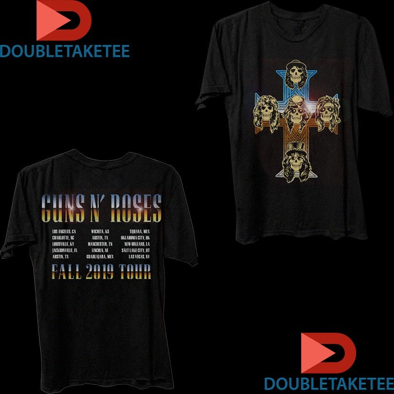 Official Guns N’ Roses Metal Cross Fall Tour 2019 Shirts