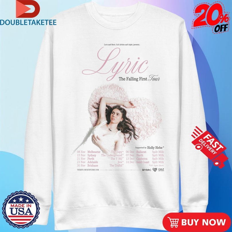 Official Holly Hebe Music By Lyric The Art Of Falling First Tour 2025 Dates Shirts