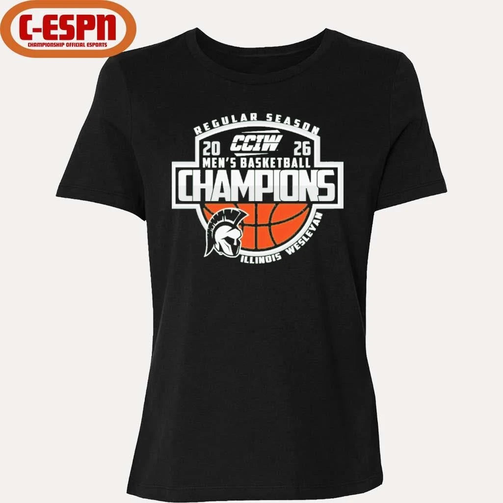Official Illinois Wesleyan University Men’s Basketball CCIW Regular Season Champions Shirt