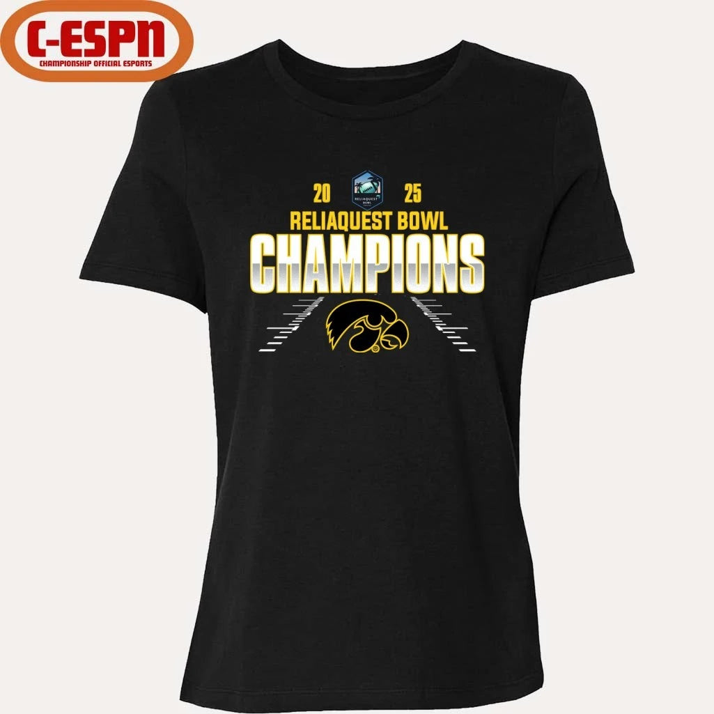 Official Iowa Hawkeyes Reliaquest Bowl Champions 2025 Shirt