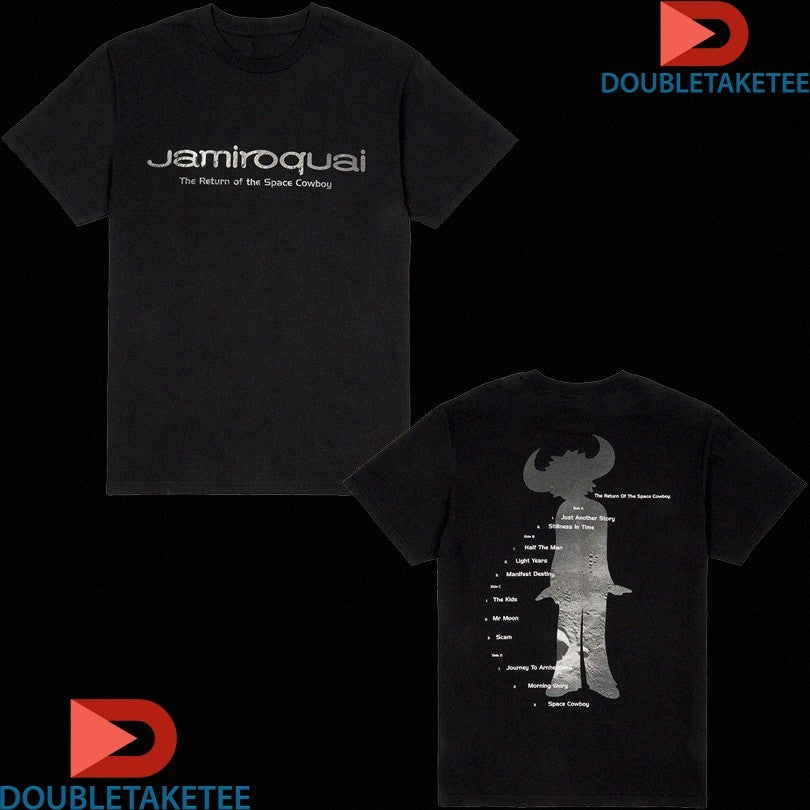 Official Jamiroquai The return of the space cowboy 30th Anniversary Tracklist Shirts