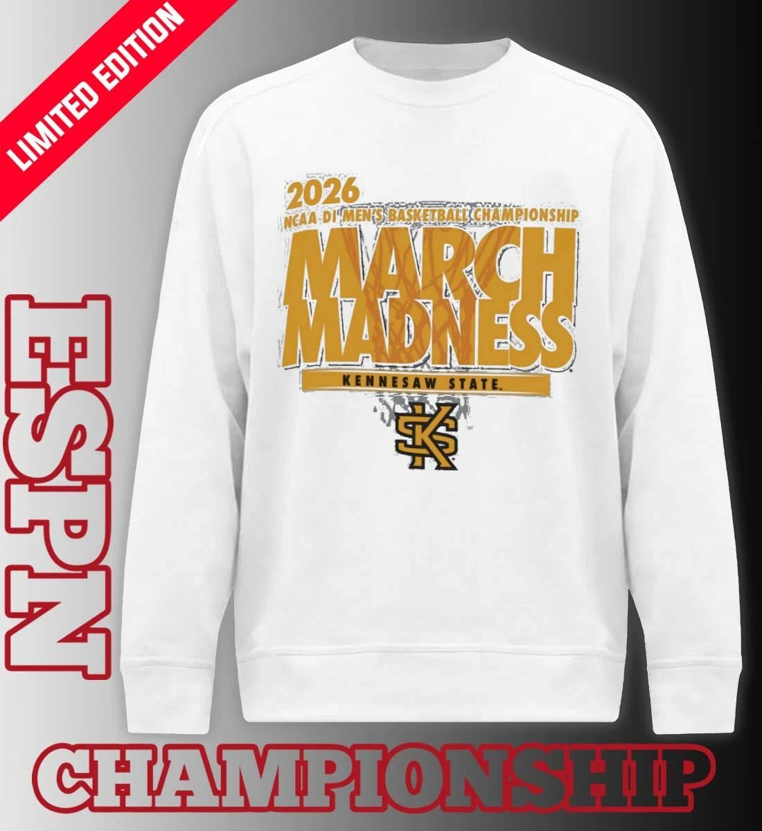 Official Kennesaw State Men’s Basketball Single Team NCAA March Madness Shirt