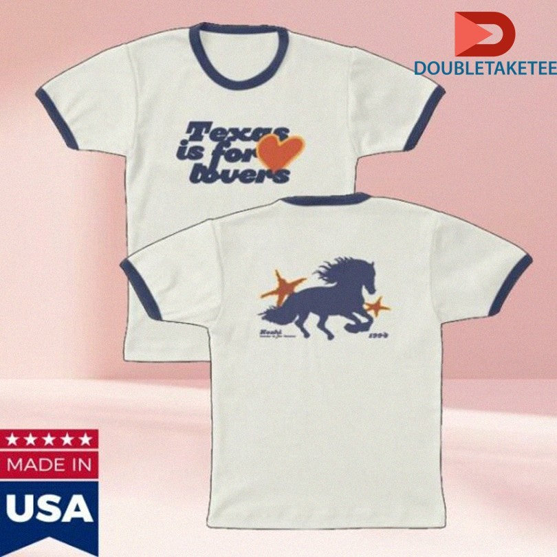Official Keshi Texas Is For Lovers Horse Ringer Shirts