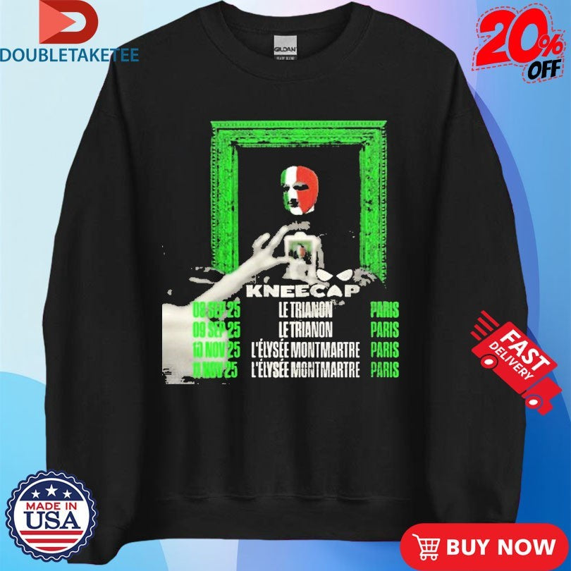 Official Kneecap EU Tour 2025 Dates Paris T-shirts