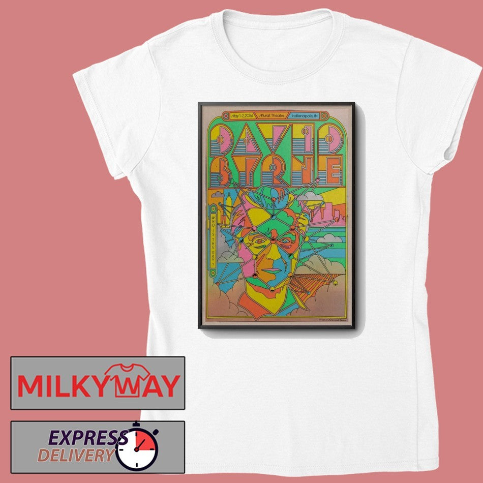 LIMITED May 1-2 2026 David Byrne Poster Indianapolis, IN shirt