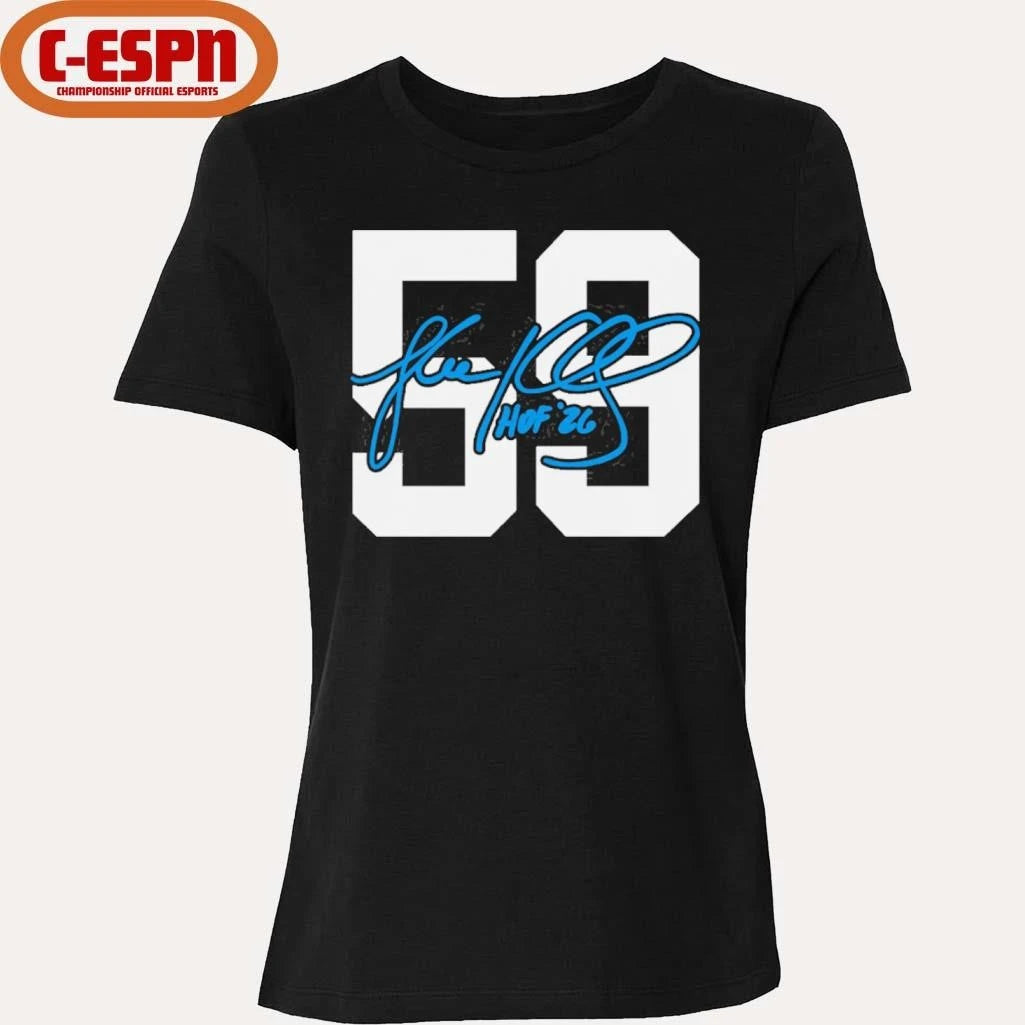 Official Luke Kuechly Panthers Class of 2026 Elected Signature T-Shirt