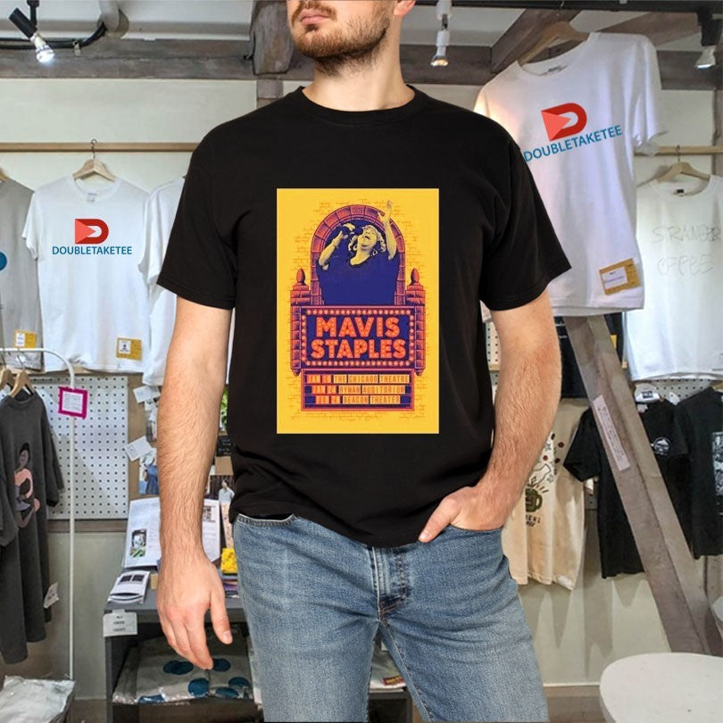 Official Mavis Staples Jan 10 2026 The Chicago Theatre In Chicago IL Shirts