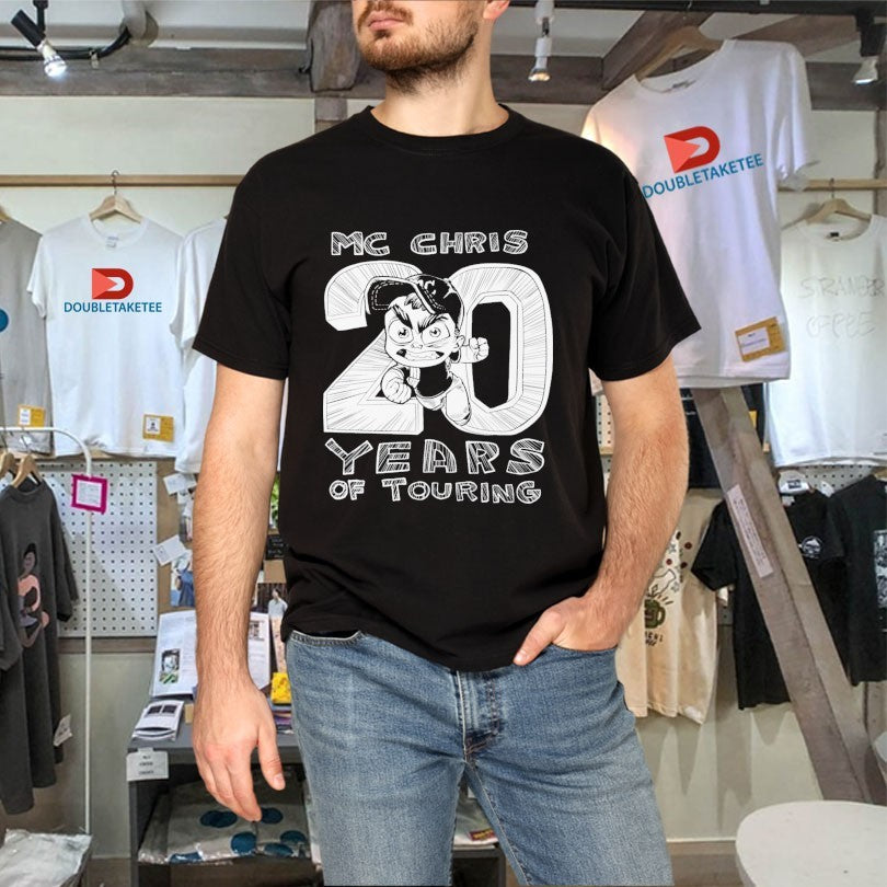 Official Mc Chris Years Of Touring 2025 Tour Shirts
