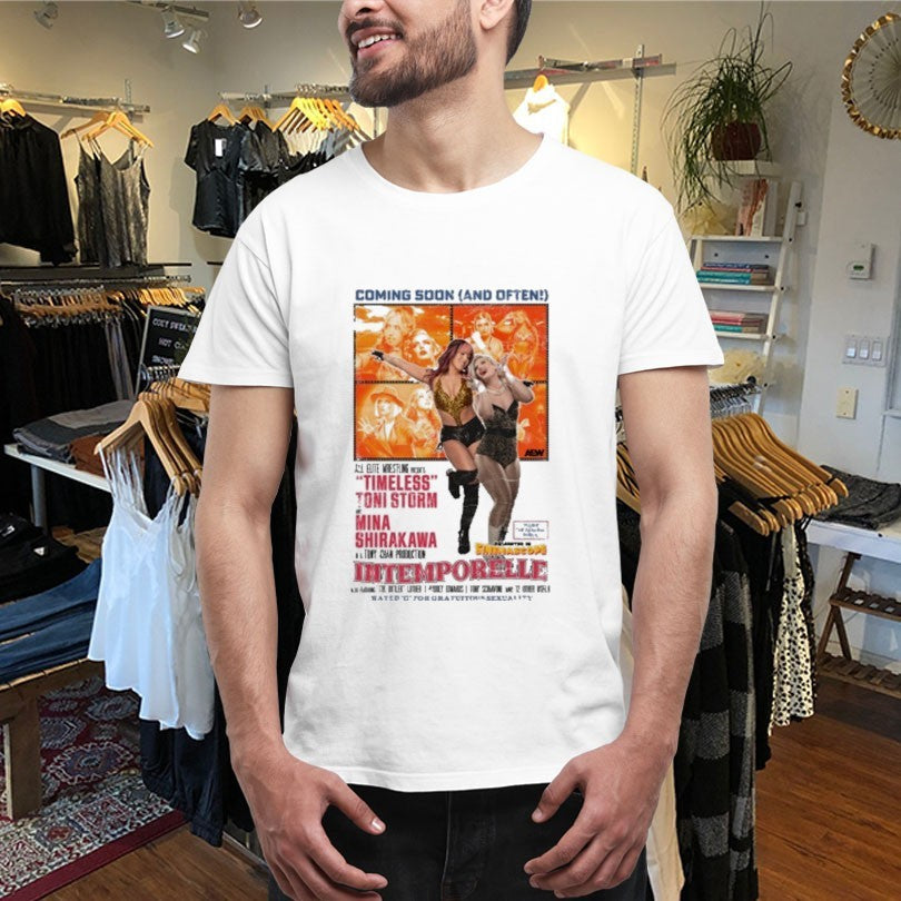 Official Mina Shirakawa And Toni Storm Intemporelle Coming Soon And Often AEW Shirts