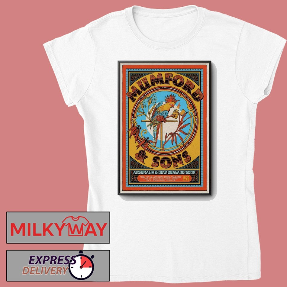 Mumford And Sons May 2 2026 Auckland Australia Poster shirt
