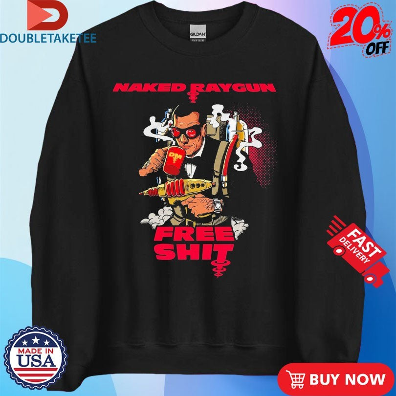 Official Naked Raygun x Dark Matter Coffee Free Shit Shirts