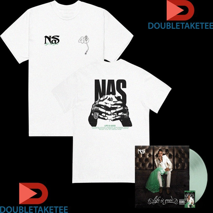 Official Nas Nasir Jones Life Is Good Hands Shirts