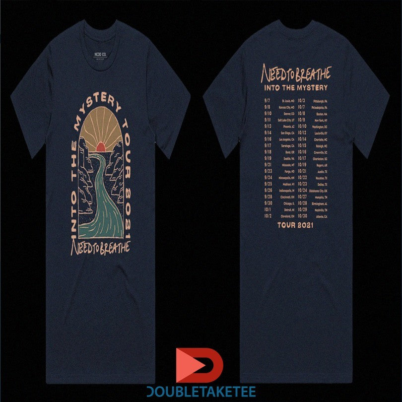 Official Needtobreathe Into The Mystery 2021 Tour Shirts