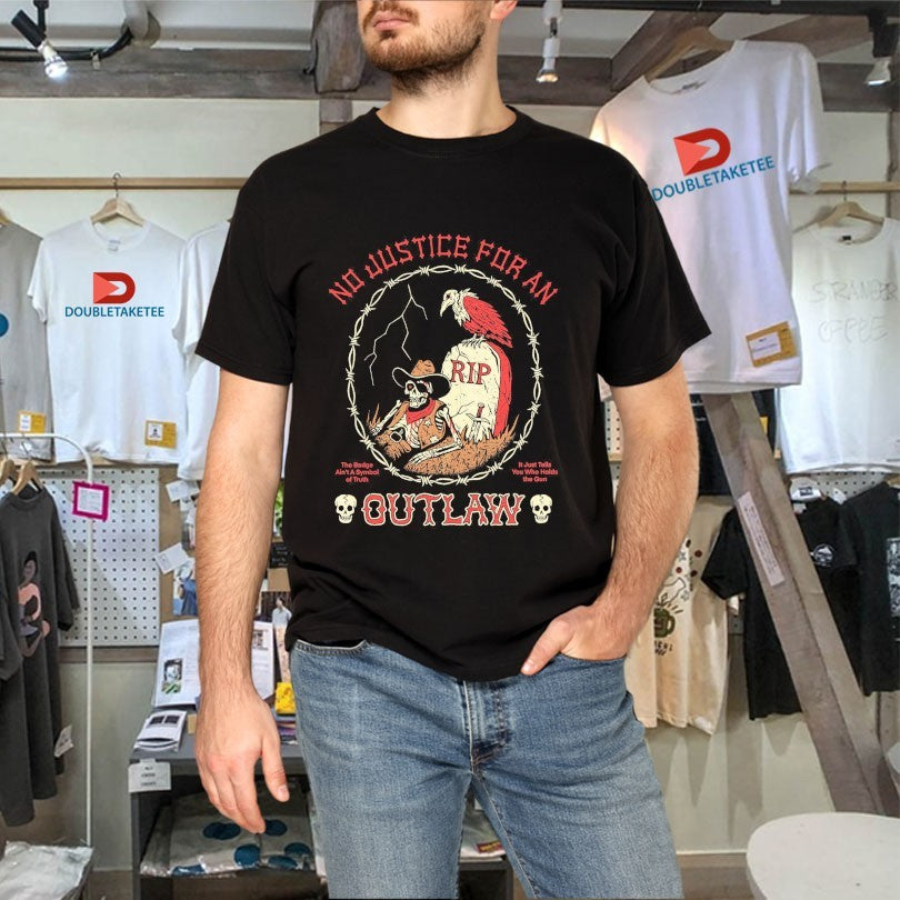 Official No Justice For An Outlaw Wizard Of Barge Shirts