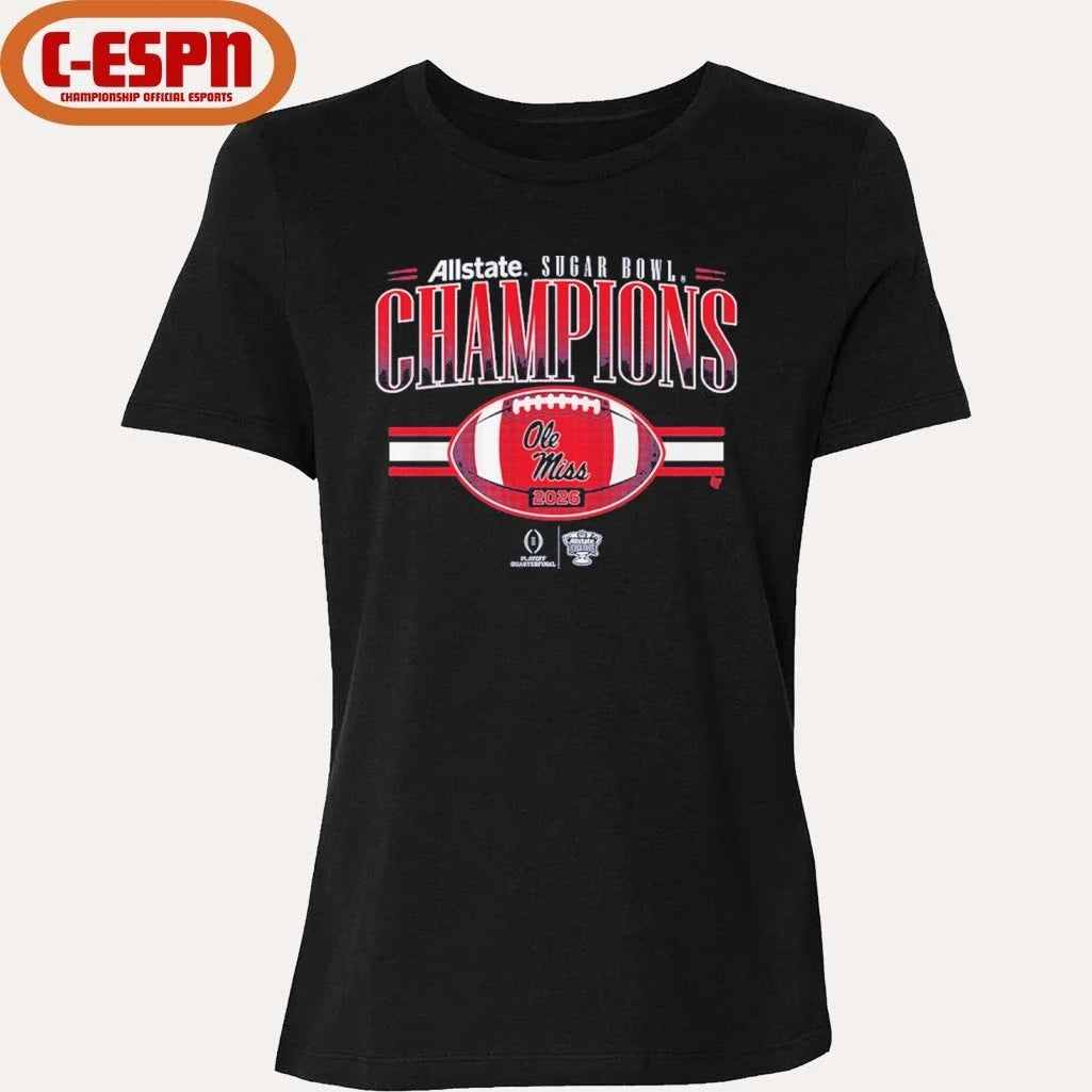 Official Ole Miss Football CFP Sugar Bowl Champions Shirt