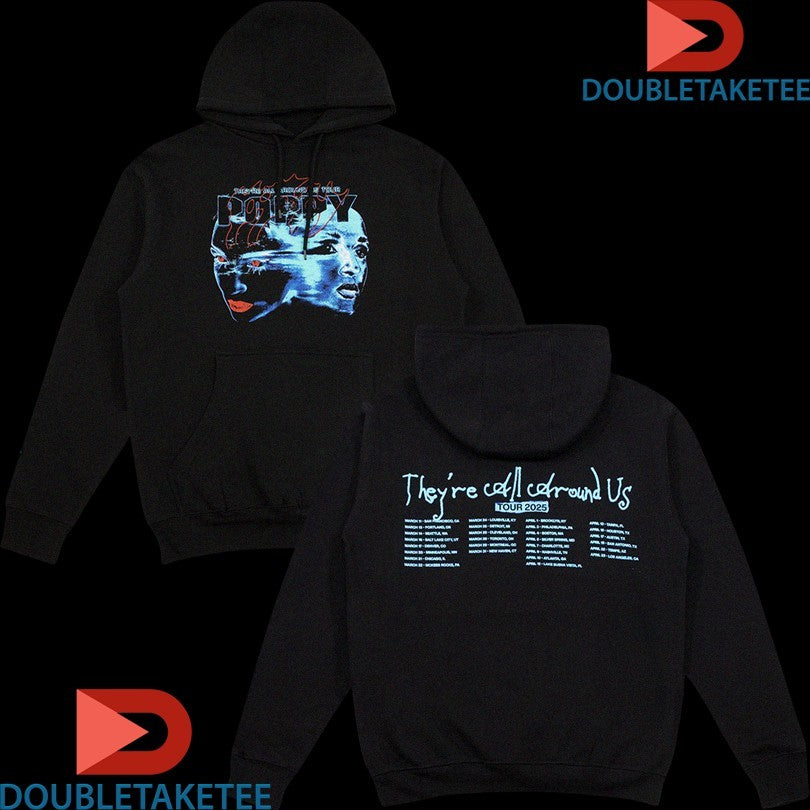 Official Poppy They Are All Around Us Split Tour 2025 Shirts