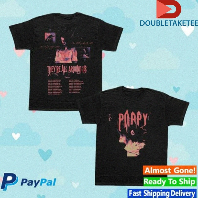 Official Poppy They’re All Around Us Fall 2025 Tour Shirts