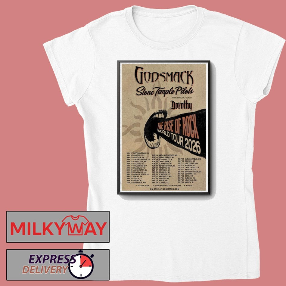 Poster MAY 7 2026 Daytona Beach, FL Godsmack TOUR shirt