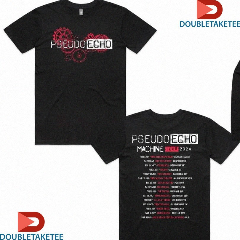 Official Pseudo Echo Machine Tour 2024 Dates Shirts