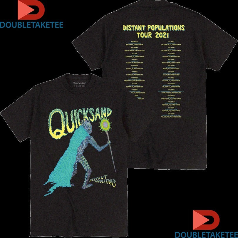 Official Quicksand Distant Populations Creature Tour 2021 Shirts