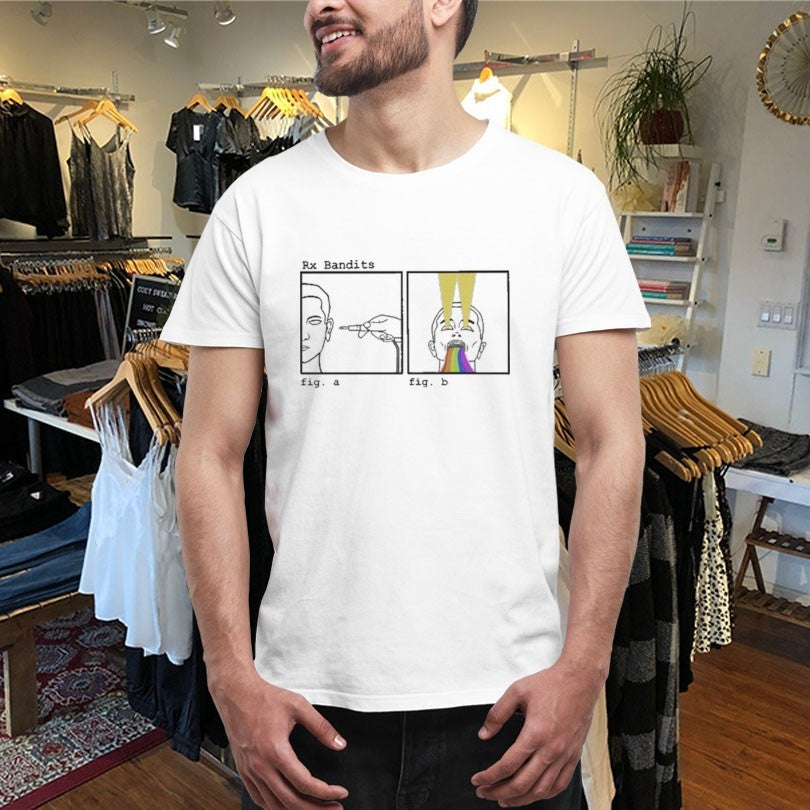 Official RX Bandits Plug Into The Rainbow Shirts