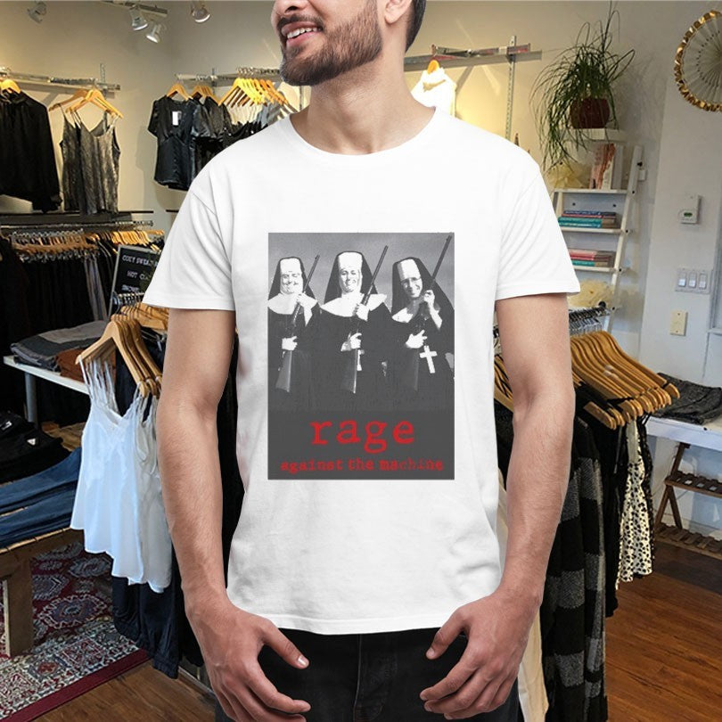 Official Rage Against The Machine Nuns Guns Shirts