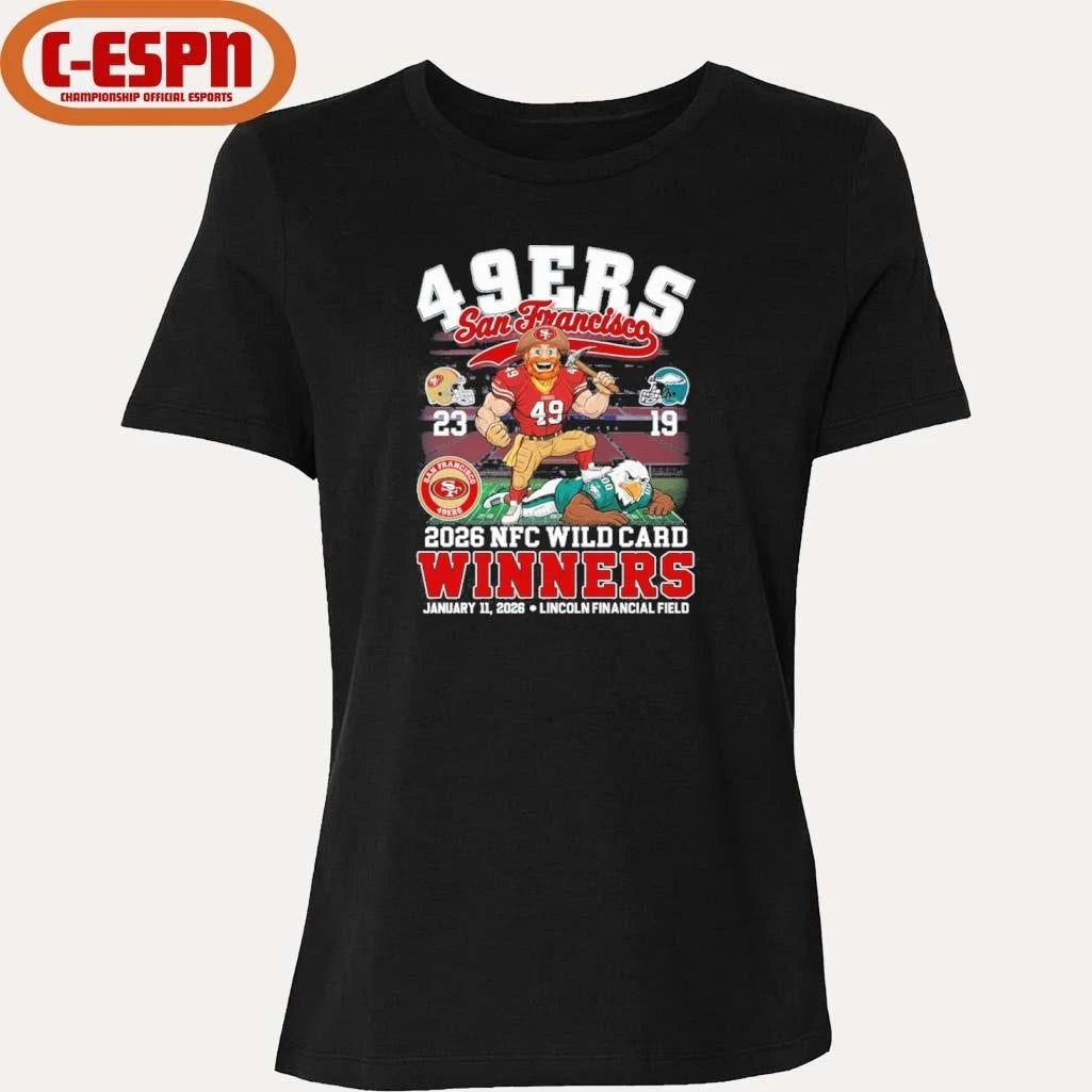Official San Francisco 49s Mascot 2026 NFC Wild Card Winners Shirt
