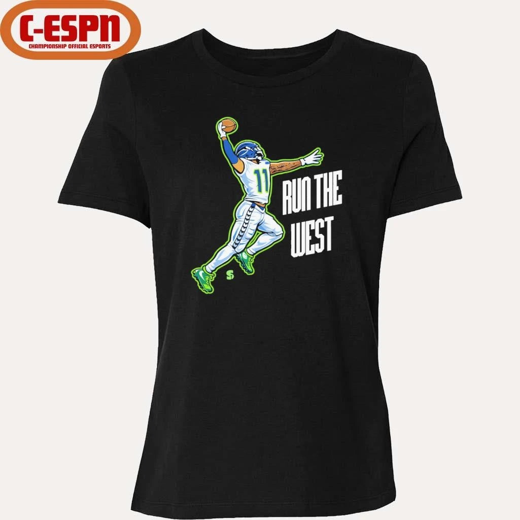 Official Seahawks RUN THE WEST Jaxon Smith-Njigba Shirt