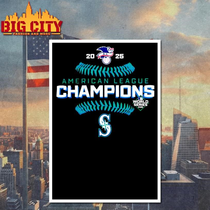 Official Seattle Mariners 2025 ALCS Champions World Series Baseball Shirt