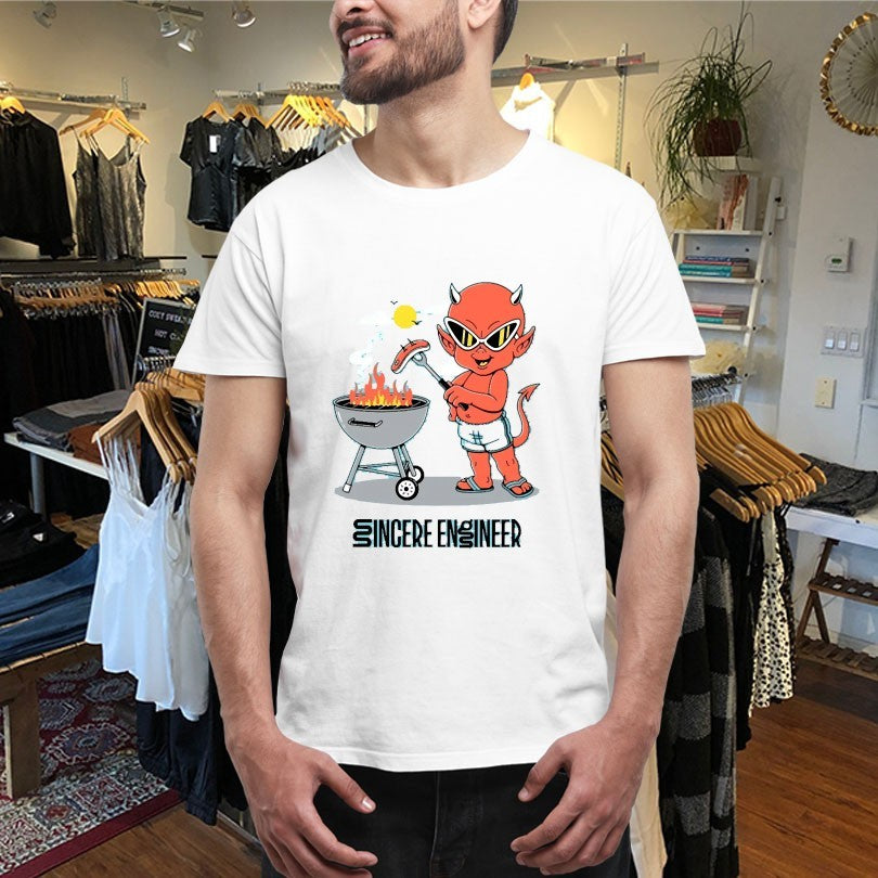 Official Sincere Engineer Grill Devil BBQ Shirts