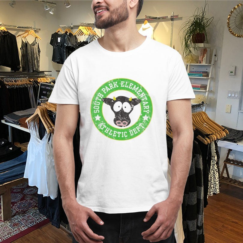 Official South Park Elementary Athletic Dept Cow Shirts