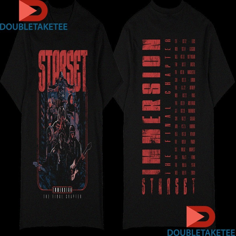 Official Starset The Final Chapter Immersion UK EU Tour 2024 Shirts