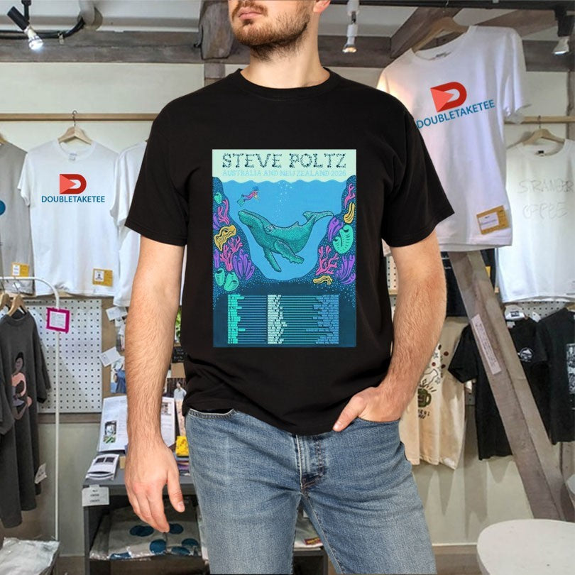 Official Steve Poltz Australia And New Zealand 2026 Tour Dates Shirts