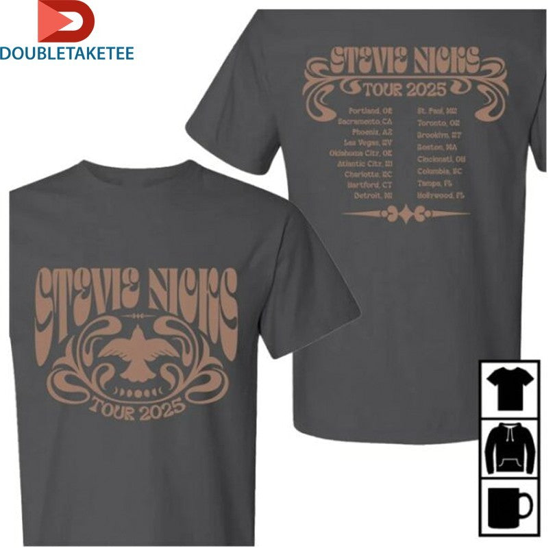 Official Stevie Nicks Tour 2025 Dove Moon Phases Shirts