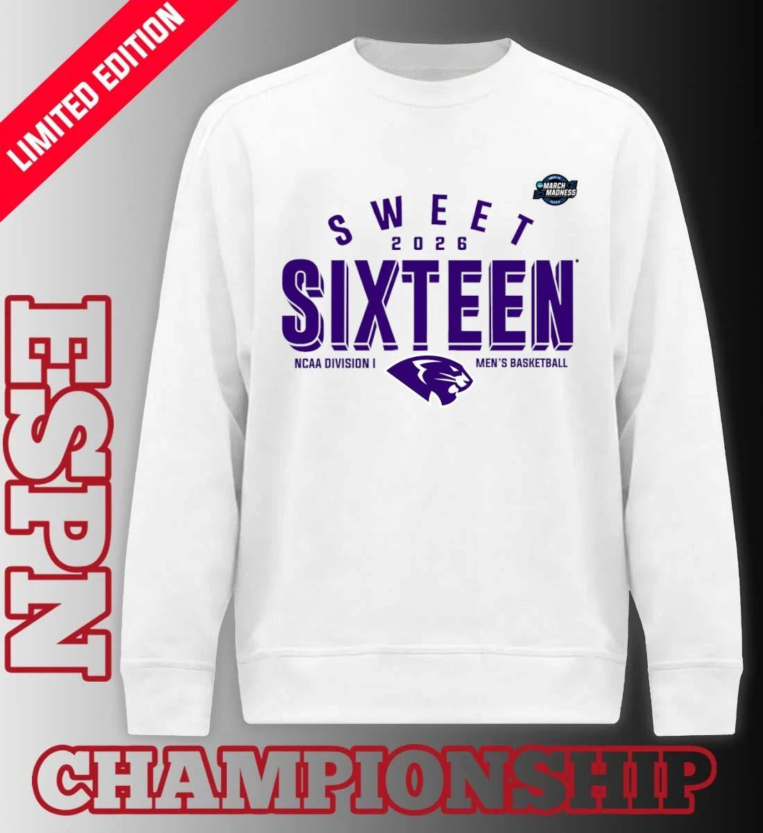 Official Sweet 16 High Point Panthers 2026 NCAA Men’s Basketball T-Shirt
