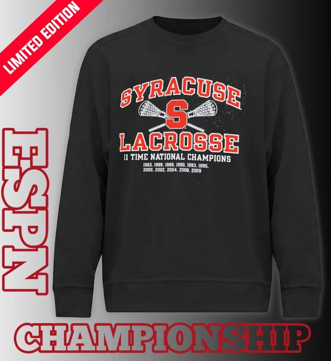 Official Syracuse Lacrosse 11 Time National Champions Shirt