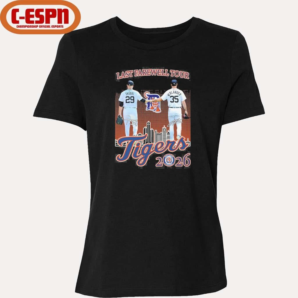 Official Tarik Skubal And Justin Verlander Last Farewell Tour 2026 Shirt