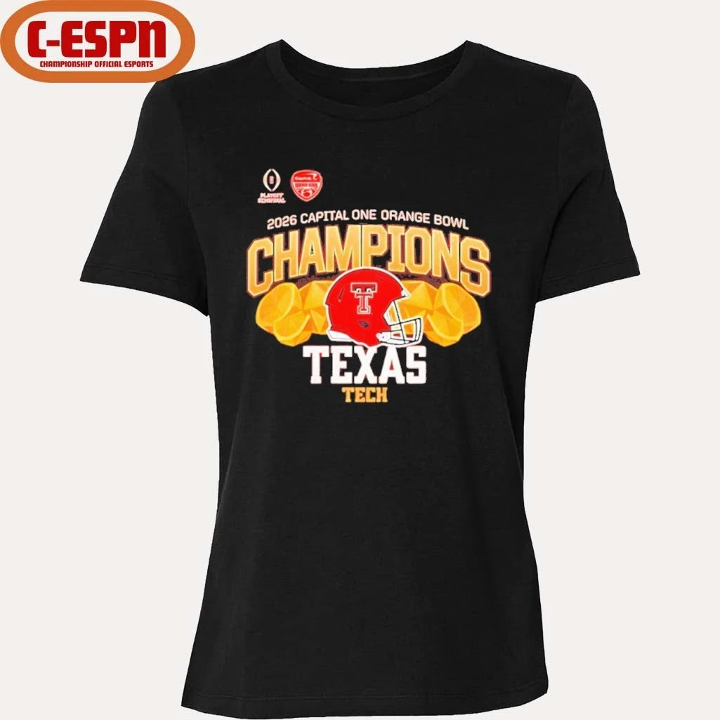Official Texas Tech Red Raiders 2026 CFP Orange Bowl Champions shirt