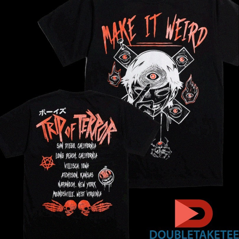 Official The Boys Make It Weird Trip Of Terror Clairvoyant Shirts