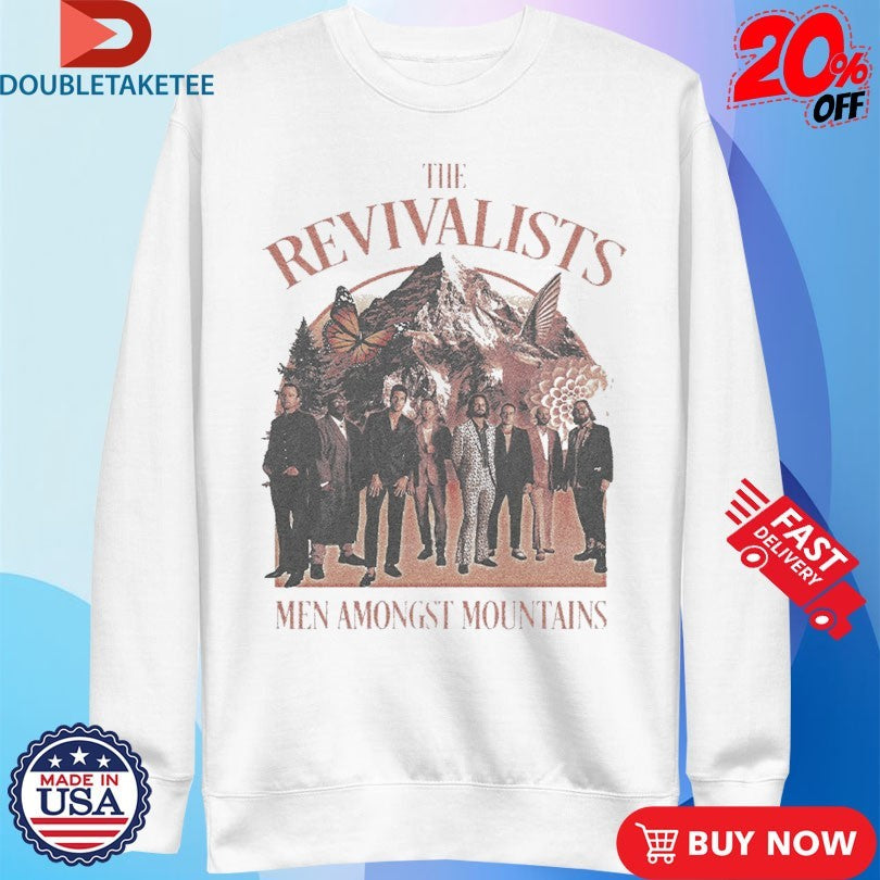 Official The Revivalists Men Amongst Mountains Portrait Shirts