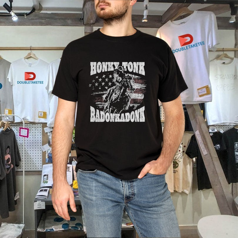 Official Trace Adkins Honky Tonk Badonkadonk Horse American Flag Shirts
