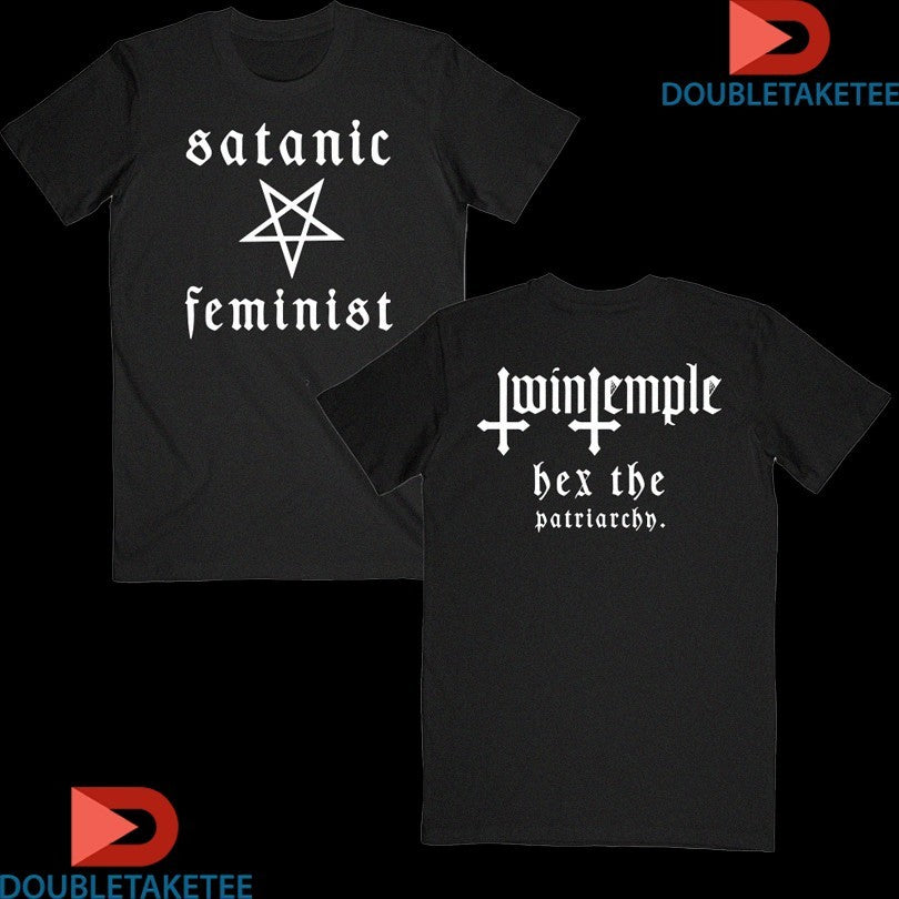 Official Twin Temple Satanic Feminist Hex The Patriarchy Shirts