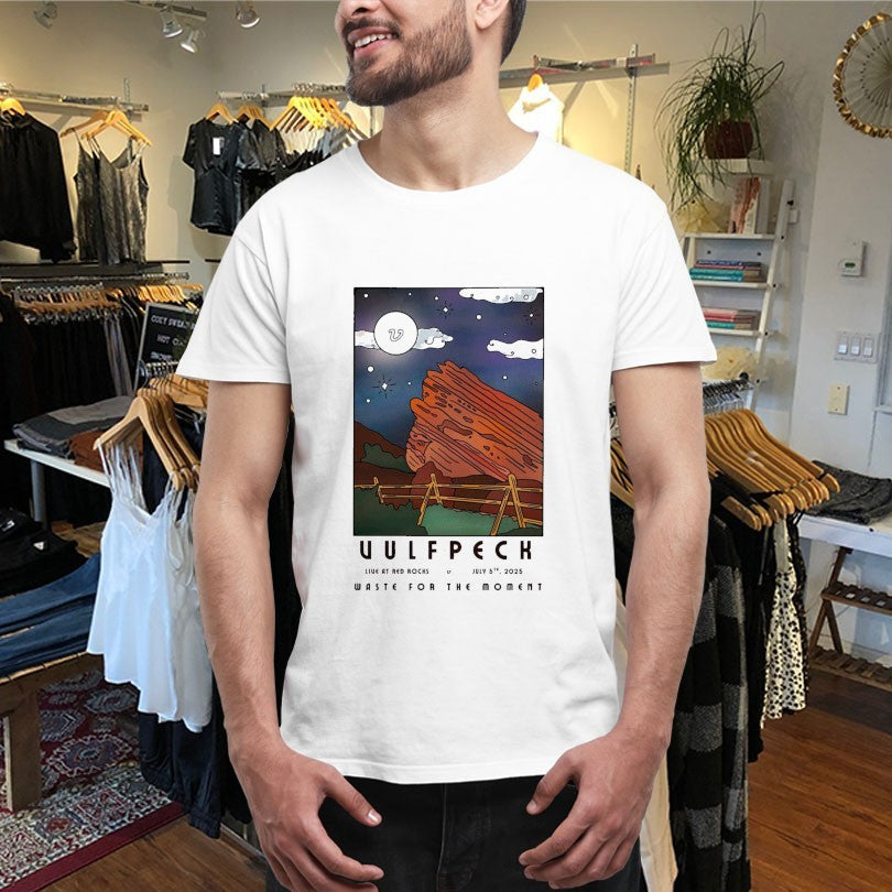 Official Vulfpeck Waste For The Moment July 5 2025 Red Rocks Shirts