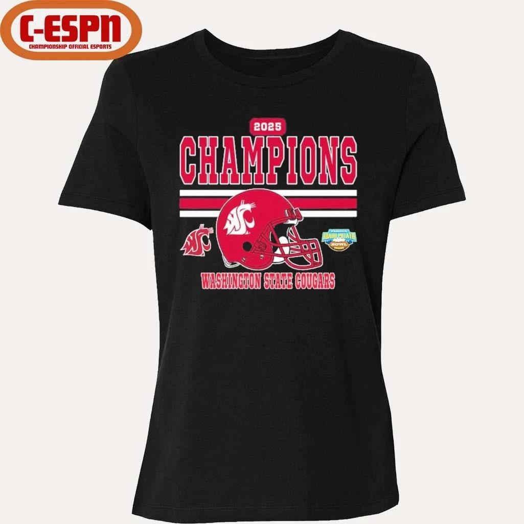 Official Washington State Cougars 2025 Idaho Potato Bowl Champions Shirt