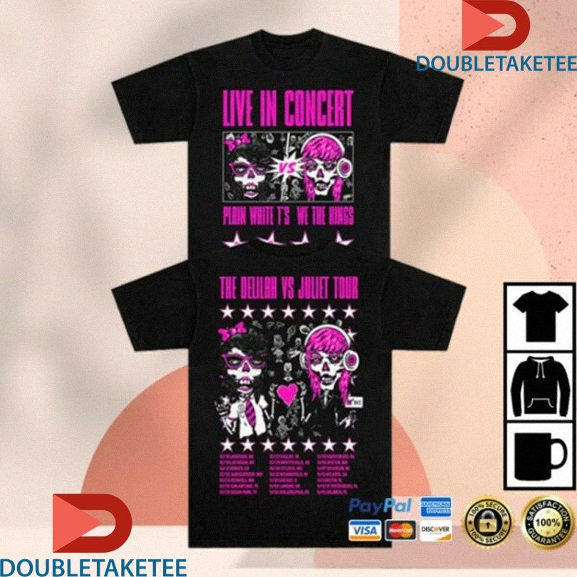 Official We The Kings The Delilah Vs Juliet Tour 2025 Dates Shirts