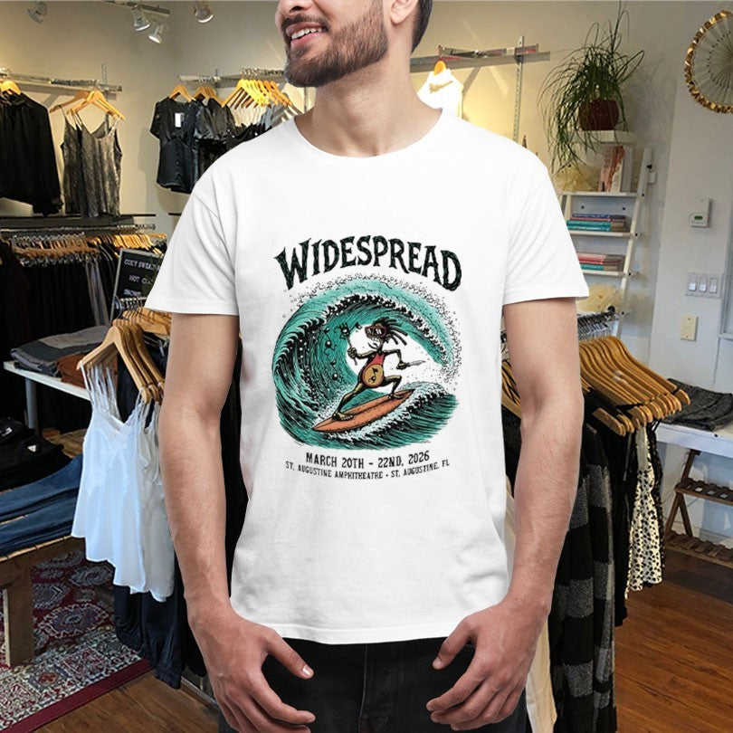 Official Widespread March 20th-22nd 2026 St Augustine Amphitheatre Surf Shirts
