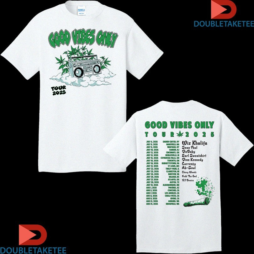 Official Wiz Khalifa Good Vibes Only Tour 2025 Dates Stereo Cigarettes Shirts